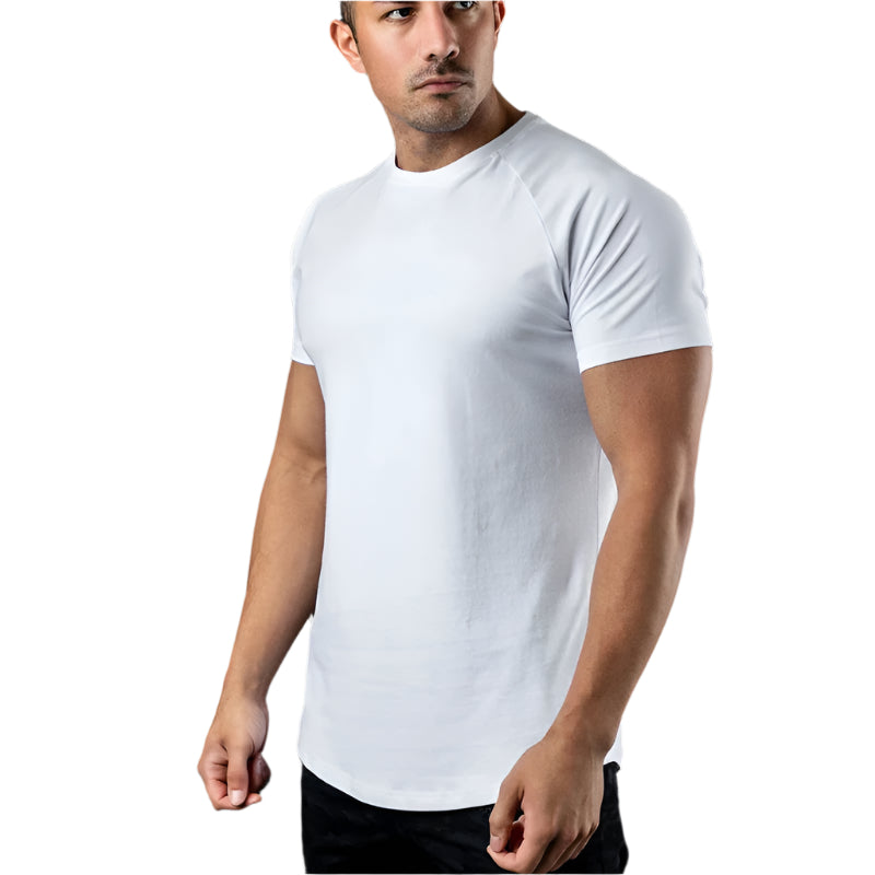 T-shirt Uni Été en Coton